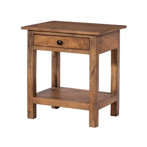 Mesita de noche de 1 cajón de madera clásica moderna para dormitorio, apartamento, versátil para muebles para el hogar, sala de estar, comedor - Product Image 5