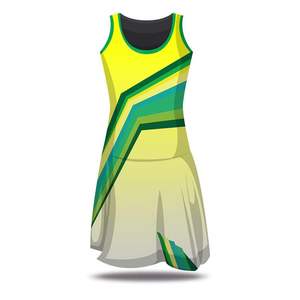 Vestido de netball de poliéster de alta calidad para adultos Ropa deportiva transpirable Diseño superior Uniforme de mujer - Product Image 2