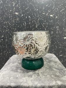 Beautiful <b>Enamel</b>-Decorated Dry Fruit <b>Bowl</b> With Tray Elegant Kitchen Accessory - Product Image 3