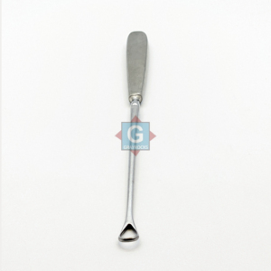 Cureta espinal EPSTEIN de 8 ", punta recta de 2mm, Copa ovalada, mango de acero inoxidable - Product Image 3