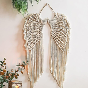 Atrapasueños de búho colorido hecho a mano. Colgante de pared de plumas vibrantes. Decoración Bohemia juguetona. Disponible a precio mayorista - Product Image 3