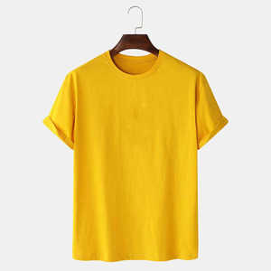 เสื้อยืดผ้าฝ้าย100% ออกแบบได้ตามต้องการรุ่นสำหรับผู้ชายไซส์พิเศษเสื้อธรรมดาโอเวอร์ไซส์ลายเรียบ - Product Image 6