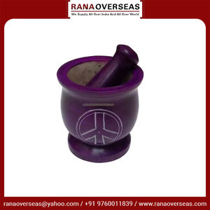 Producto de la mejor calidad, mortero y Maja de esteatita pintada, juego de mortero de alta calidad para especias, uso en cocina al mejor precio - Product Image 4