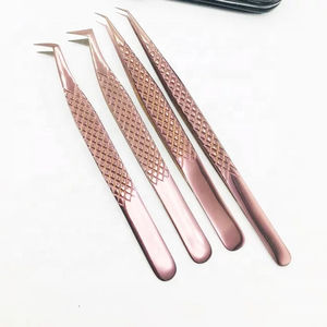 Pince à épiler professionnelle en acier antistatique de 10 mm, durable, à pointe en fibre, pour extensions de cils, personnalisable, vente en gros, la plus vendue - Product Image 4