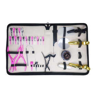 Bán Buôn Tóc Mở Rộng <span class=keywords><strong>Kit</strong></span> Với Sang Trọng Trường Hợp Bao Gồm Nhỏ Clip Móc Vòng Lặp Cá Sấu Clip Đuôi Lược Chất Lượng Hàng Đầu Công Cụ Tạo Kiểu Tóc - Product Image 6