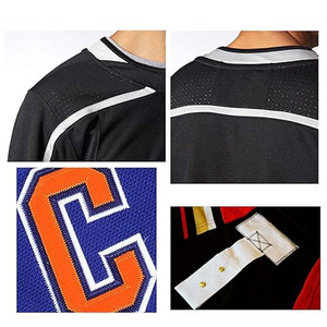 Maillot de hockey sur glace en maille à prix d'usine à bas prix Maillot de hockey en polyester léger 100% personnalisé pour hommes - Product Image 5