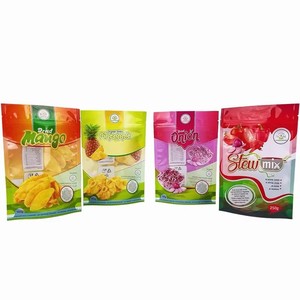 Custom Logo <b>Laminated</b> Waterproof Stand up <b>Pouch</b> Resealable Zipper Top Dry Fresh Frozen Food Fruits Pet Food Packaging - Product Image 2