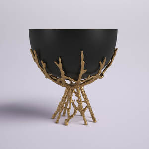 Branch & Bloom, escultura de Metal de lujo moderna, rama de árbol de hierro y centro de mesa para decoración del hogar inspirada en la naturaleza - Product Image 1