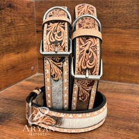 Collar personalizado de cuero para mascotas, suave, transpirable, duradero, de piel de vaca, para perros pequeños, medianos y grandes