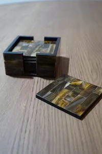 ที่รองแก้วแตรงานแฮนด์เมดหรูหราสำหรับการป้องกันพื้นผิวโดยงานฝีมือรูปพระจันทร์เสี้ยว - Product Image 2