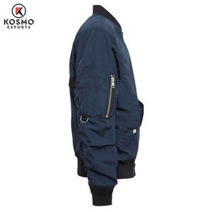 Veste bomber à capuche avec poche zippée, logo personnalisable de haute qualité, pour homme, streetwear tendance, imperméable, coupe-vent réversible - Product Image 6