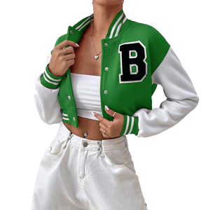 Blouson aviateur unisexe personnalisé pour Chicago toile col montant logo avant élégant Streetwear vêtements d'extérieur - Product Image 4