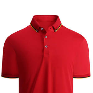 100% Fabricante de camisetas de polo de secado rápido Nueva moda Patrón sólido Camiseta de golf de manga corta - Product Image 2