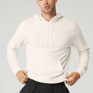 52% Airlume coton peigné et filé à l'anneau 48% polyester sweat à capuche respirant - Product Image 3