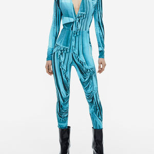 เลกกิ้งโยคะวิ่งผู้หญิงเอวสูงผ้าเนื้อเดียวยืดได้สี่ทิศทางระบายอากาศได้ดีไร้ตะเข็บขายส่ง - Product Image 3