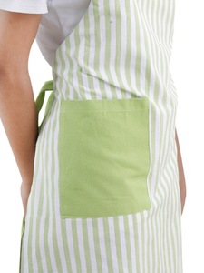 Delantal sin mangas con babero teñido en hilo de algodón 100% gris 70x90cm serie Neolino comida cocina salón peluquero jardín barbacoa tela vaquera - Product Image 5