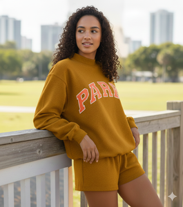 Sudadera de cuello alto extragrande personalizada para mujer, con logotipo bordado frontal, forro polar ecológico, antiarrugas y de secado rápido. - Product Image 1