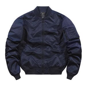 Superior Men's <b>Winter</b> Casual Bomber Jacket with Plain Dyed Custom Logo OEM Sizes Windproof & Breathable - Product Image 3