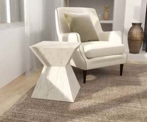 Mesa Auxiliar Moderna Cuadrada de Nácar Hecha a Mano por ARTISAN CRAFT, Duradera, con Color/Diseño/Tamaño Personalizables para Oficina en Casa - Product Image 3