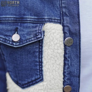 2025 nouvelle mode hiver hommes Denim vestes en gros de haute qualité de haute qualité personnalisable Logo avant - Product Image 4