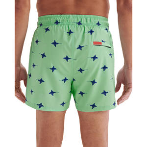 Short de surf de plage d'été pour hommes Séchage rapide 100% Polyester Respirant Style décontracté Maillot de bain de surf solide sur le devant - Product Image 3
