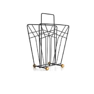 Haute vente porte-revues en métal fini laiton Antique classique élégant moderne Vintage porte-revues décoratif - Product Image 5