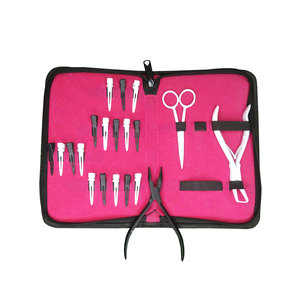 Kit d'outils de pinces d'extension de cheveux en acier inoxydable de qualité chirurgicale/outils d'extensions de cheveux de vente en gros de service OEM - Product Image 3