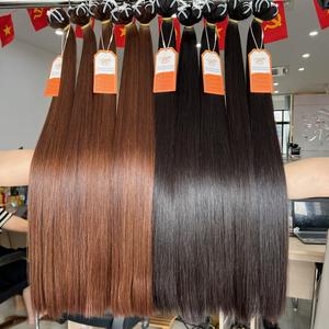 Paquetes de cabello humano Texturas de cabello liso vietnamita Super doble dibujado Extensiones de cabello de trama al por mayor Natural sedoso - Product Image 4