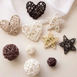 Cloche de rotin faite à la main décoration d'arbre de Noël ornement naturel rustique élégant en forme de cloche ornement de vacances cadeau de Noël en bambou - Product Image 4