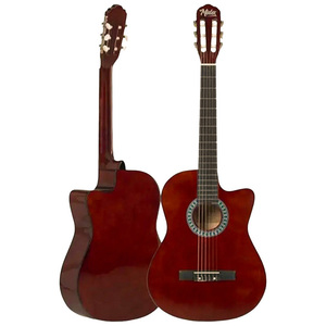 Guitarra Clásica Midex CG-390BR de 39 Pulgadas 4/4 con Varilla de Ajuste, Mástil de Sapele, Tapa de Abeto, Cutaway, Acabado Brillante y Funda Acolchada - Product Image 2