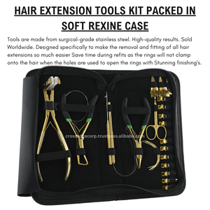 Kit de Herramientas de Alta Calidad para Extensiones de Cabello, 4 Agujas Tipo C, Pinza para Remover Cintas Adhesivas, Pinzas para Seccionar Cabello, Profesional para Salón - Product Image 5