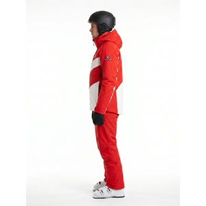 Veste polaire épaisse à capuche imperméable et isolante pour homme BLACKTHORN, style rétro, pour équipe de station alpine, personnalisable OEM, vêtement d'extérieur d'hiver noir - Product Image 3