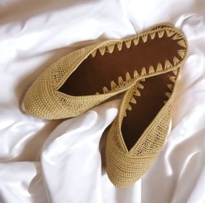 Mules boho, sandales marocaines, sandales en raphia naturel - Product Image 2