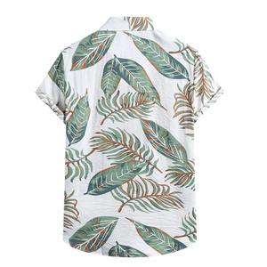 Summer Men <b>Linen</b> <b>Shirts</b> Ethnic Printing Beach <b>Short</b> <b>Sleeve</b> Blouse <b>Shirt</b> Casual Loose Hawaiian Floral Hip Hop <b>Shirt</b> - Product Image 6