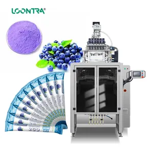 Automatic Spice Sachet Pouch Packing Machine Loontra Turmeric Red Chilli Powder Packing Multi Lane Stick Packaging Machine