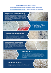 APONICA Sushi Japonés Arroz Redondo Vietnam Arroz Blanco de Grano Largo VILACONIC arroz Premium de Vietnam - Product Image 4