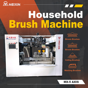 Macchina Automatica CNC a 5 Assi per la Produzione di Spazzole, con 2 Forni di Foratura e 1 Forni di Tufting a 3 Stazioni, per Spazzole Domestiche - Product Image 2