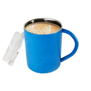 แก้วกาแฟโลหะใช้ในบ้านห้องครัวใช้ในชีวิตประจำวันออกแบบทำด้วยมือเคลือบเบียร์ - Product Image 2