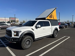 Couverture de benne rétractable électrique manuelle pliable enroulable verrouillable imperméable en alliage d'aluminium pour Ford F-150 Raptor 2019 avec benne de 5,5 pieds - Product Image 5