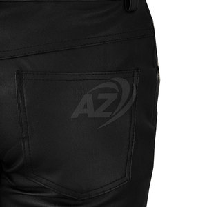 Vente directe d'usine de pantalons en cuir décontractés pour hommes de qualité supérieure motif droit léger délavé foncé nouveau conçu Pakistan - Product Image 6