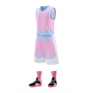 Maillots de basket en gros en stock – Tenues de basket personnalisées pour hommes, ensembles respirants à séchage rapide, maillots de basket - Product Image 1