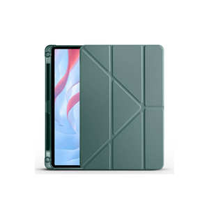 Netzy 11.5-Inch for Huawei Honor Pad X9 Tri-Fold Stand Case Dark Green Simple Style Protective <b>Tablet</b> Cover <b>Pen</b> Slot PU PC - Product Image 1
