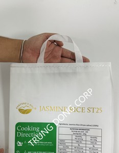 Vietnam-Made PP Woven Sack With Glossy BOPP Finish and Handle for 5kg to 10kg Rice <b>Storage</b> <b>Plastic</b> <b>Bags</b> - Product Image 4