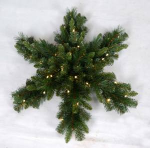 Artificial Christmas <b>Tree</b> Base Garland – Green & Snowy Pine Base Decoration with <b>LED</b> Lights 180/270/300cm - Product Image 1