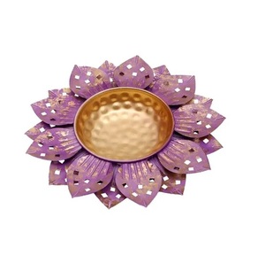 Hot Selling Hammered Flower Bowl & Urli Customized Lotus Shape Gold Finished Home Hotel Decoration. - Product Image 6