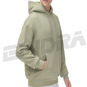 Sudadera con capucha de lana cálida para hombre, suéter suave con bolsillo, Top holgado con capucha, ropa de calle de invierno, entrenamiento de gimnasio, capa al aire libre - Product Image 3