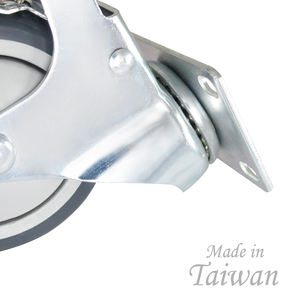 Ruedas Giratorias de 4 Pulgadas con Doble Bloqueo de Seguridad y Ruedas de Espuma TPR Silenciosas, Resistentes - Product Image 6