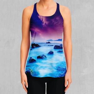 <b>Lady</b> Woman's Custom Printed <b>Tank</b> <b>Top</b> Sublimation Casual Short Length Knitted Hot OEM Anti-Logo - Product Image 1