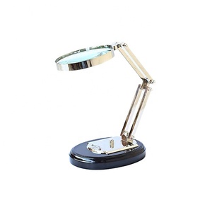 Lupa de diseño náutico moderno de lujo con base de madera estable grande negra y acabado en polvo al por mayor - Product Image 2