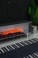 MDF-Platte PB Elektronischer Kamin TV-Ständer Bluetooth-Verbindung Modernes Luxus-Design Wohnzimmer Hotel Esszimmer Bodenmontage